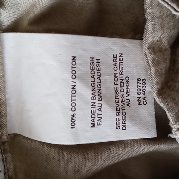 Champs Sports BNWOT Men's Cargo Shorts Camel Tan w Beige Stripe Button Fly SZ 36 - Picture 13 of 14